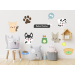Kit Adesivo de Parede - Cachorrinho