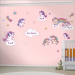 Kit Adesivo de Parede - Unicórnio 