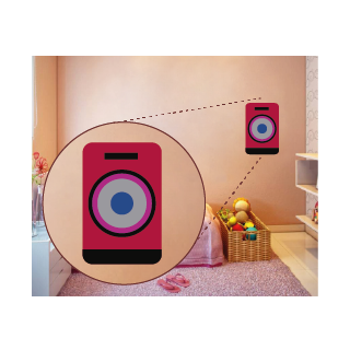 Caixa de som vermelha 