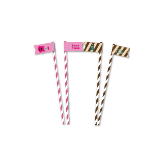 Bandeirinha para canudos coleção TagLab Especiais