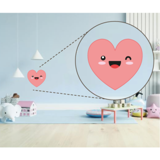 Coração de Amor Sorrindo