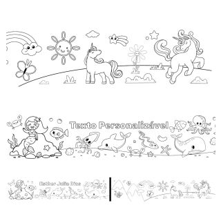 Faixa para Parede Colorir