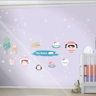 Kit Adesivo de Parede - Esquimó Feminino