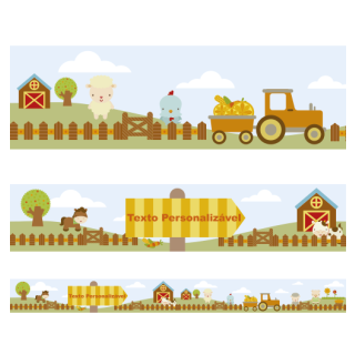 Faixa para Parede Fazenda