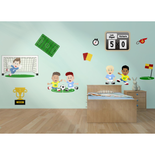 Kit Adesivo de Parede - Futebol
