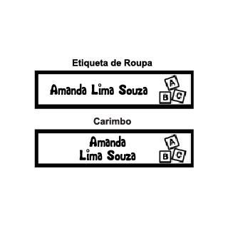 Kit Carimbo e Roupa