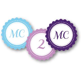 Etiqueta para Lembrancinhas Flor TAM P Coleção Arco-Íris Liso