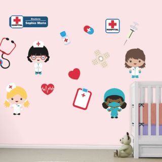Kit Adesivo de Parede - Médicas