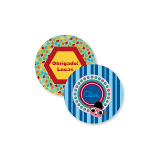 Etiquetas para Lembrancinhas Redondas TAM G TagLab Especiais