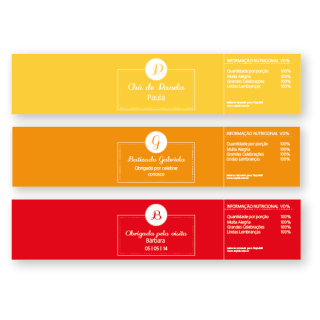 Rótulo de Água coleção Arco-Íris Liso