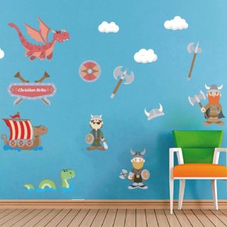 Kit Adesivo de Parede - Vikings